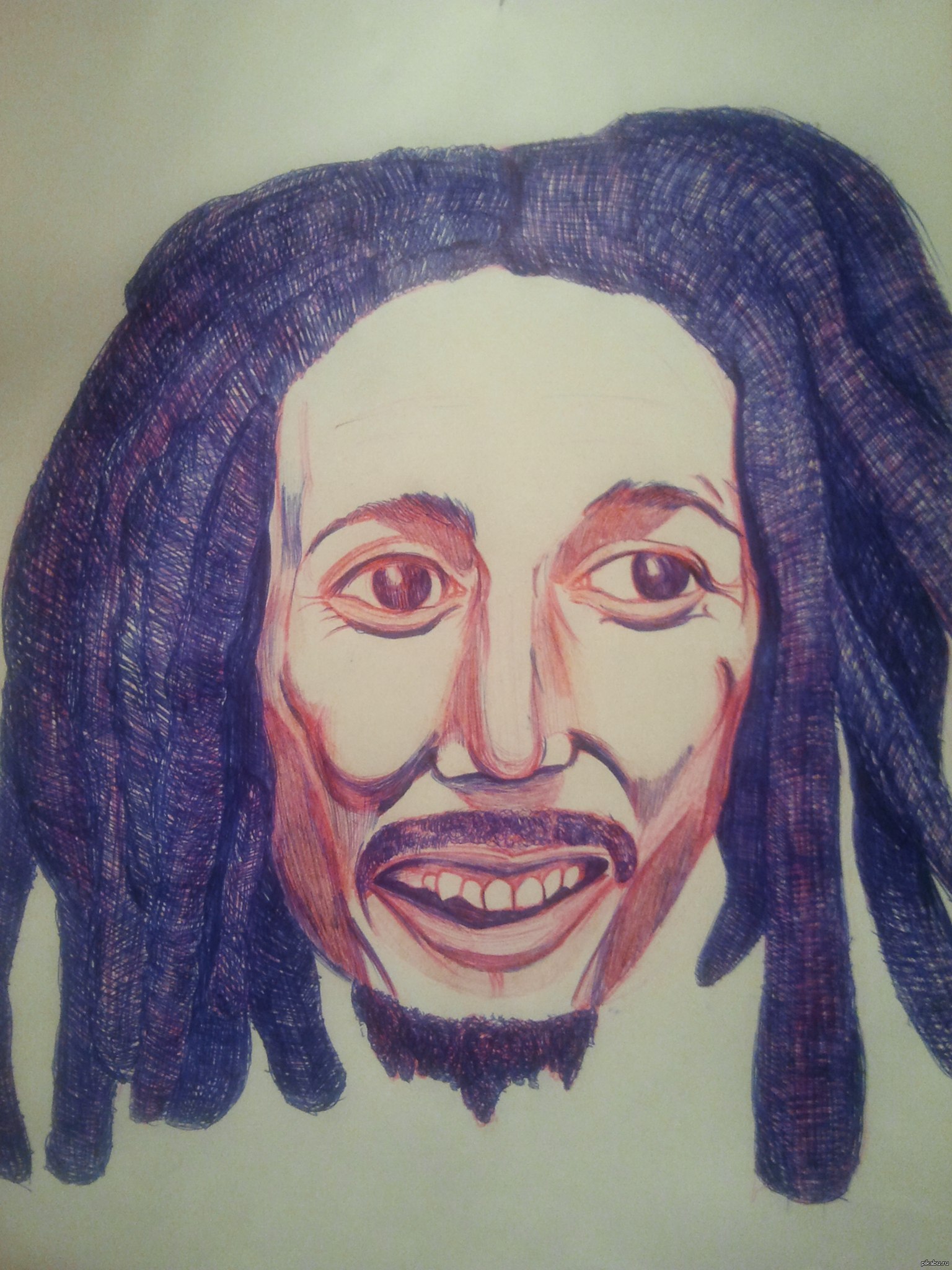 Bob Marley. - Bob Marley, Drawing, My