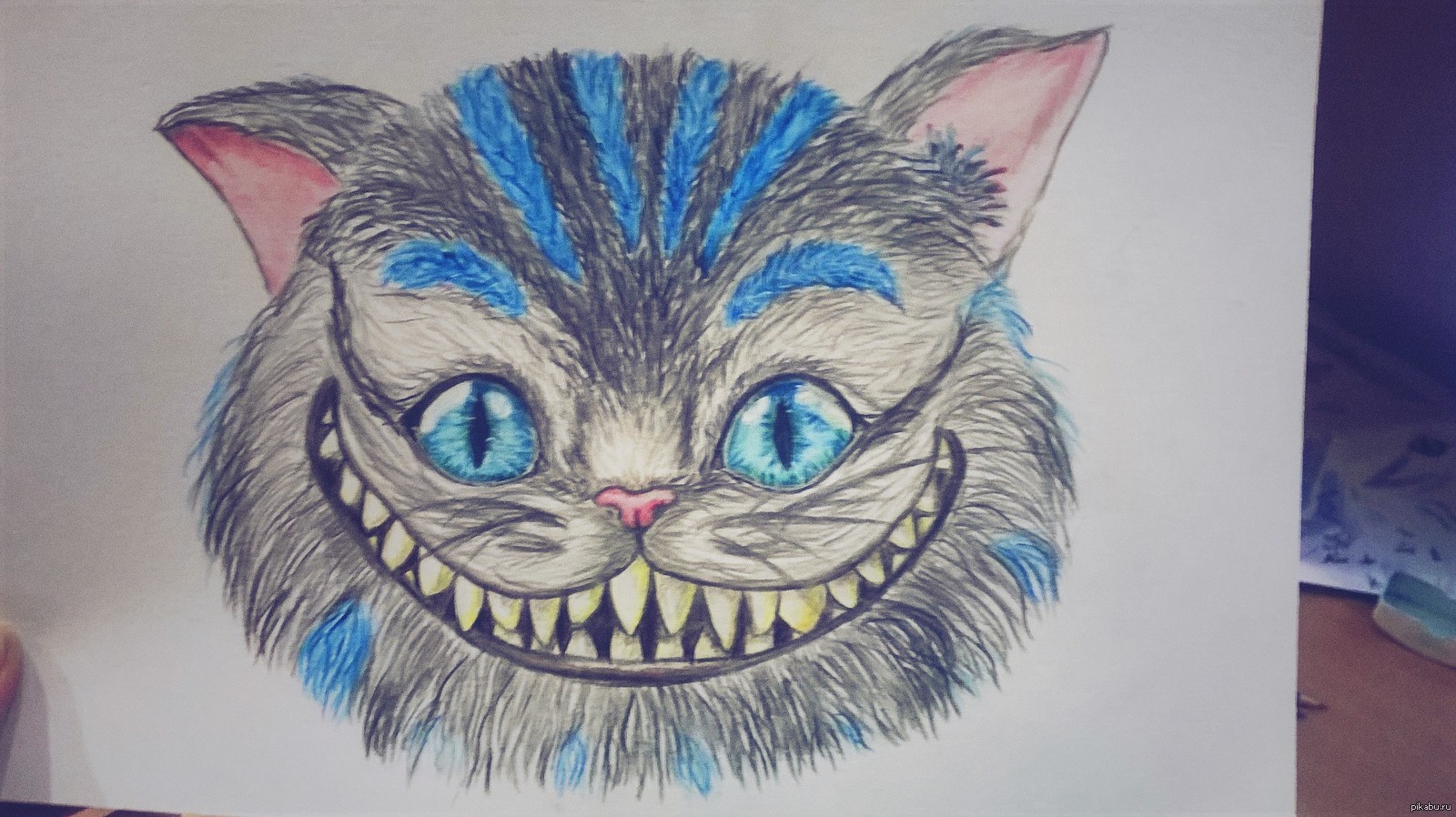 Как нарисовать чеширского кота
