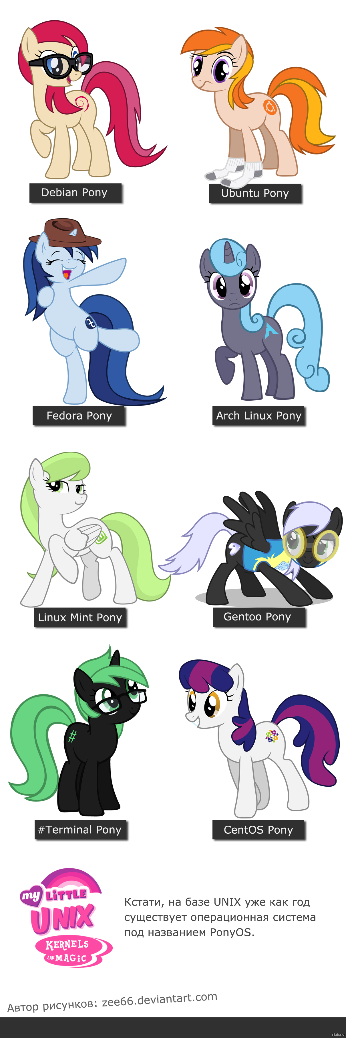 Linux ponies. | Пикабу