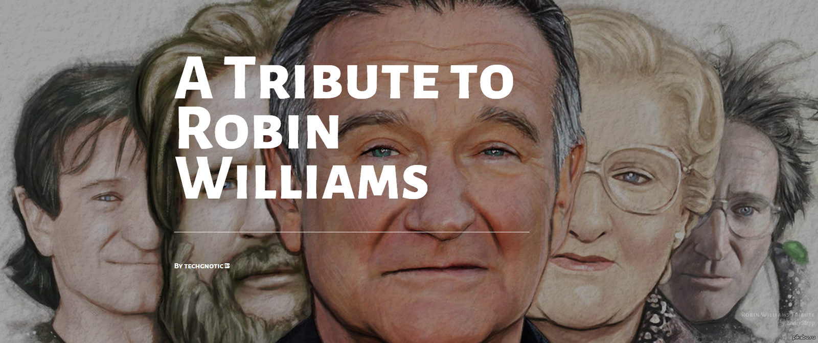 A Tribute to Robin Williams  by techgnotic - Fanart, From the network, Fan art, Not mine, Robin Williams, Deviantart, Art