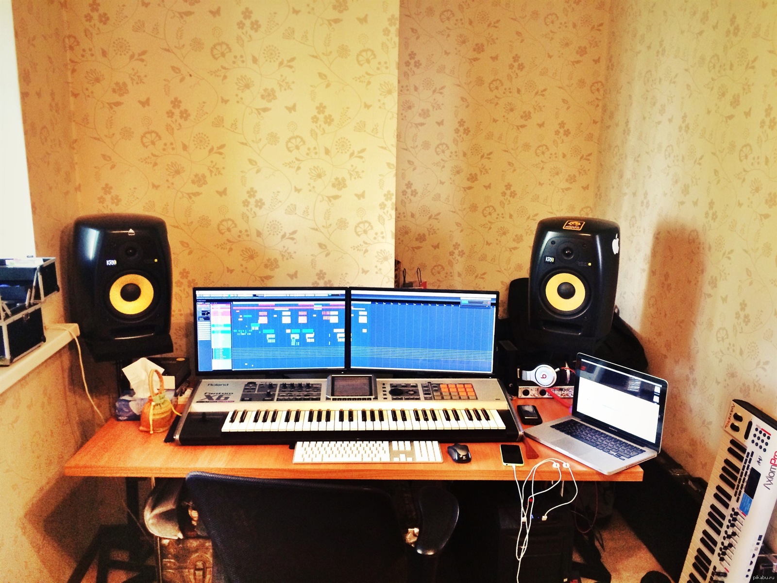 My workplace (home) - My, Cubase, Studio, Mixing, Arrangement, Photos from work