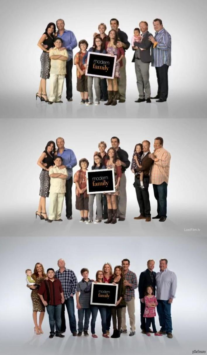 The evolution of Modern Family screensavers - american family, Modern Family