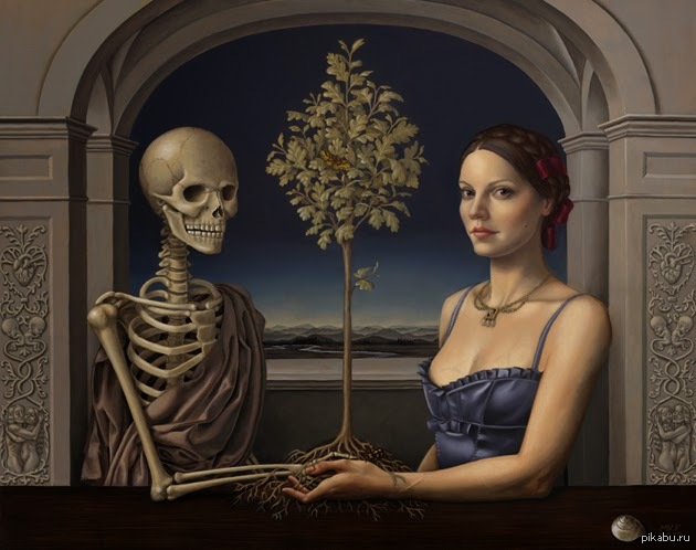 Авантюрист перевоплощается в скелета. Madeline von Foerster картины. Девушка и смерть картина.