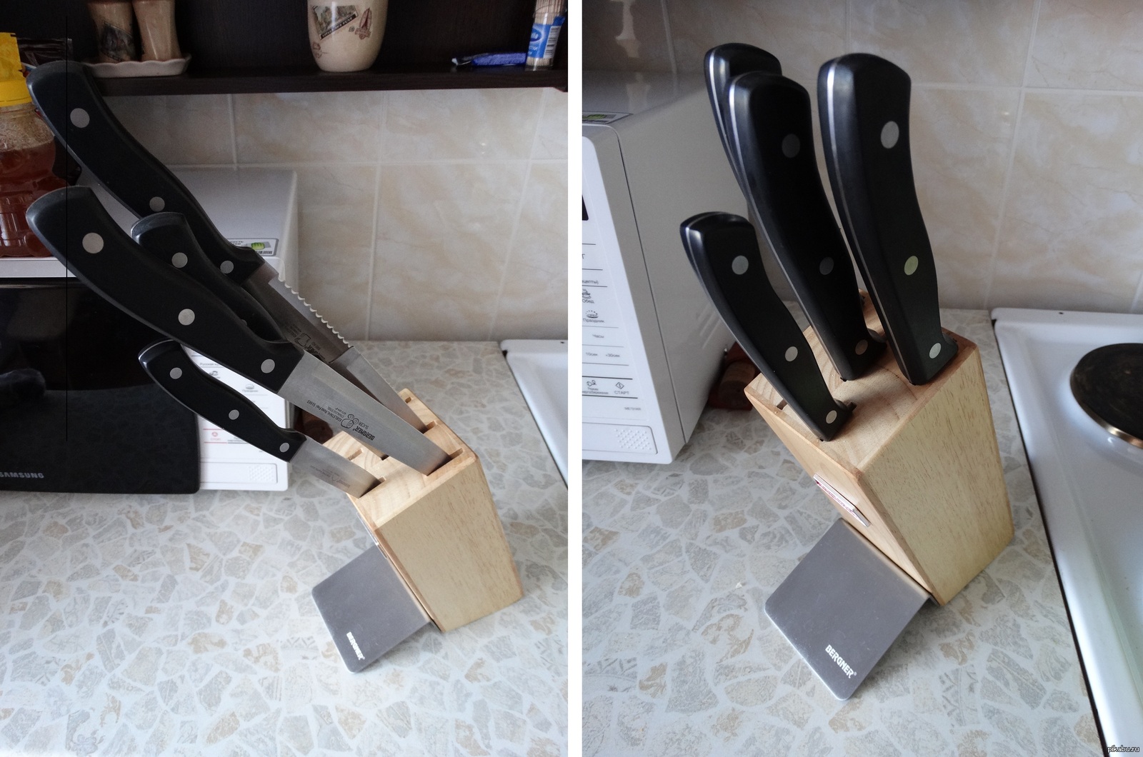 Подставка для ножей нож в спину