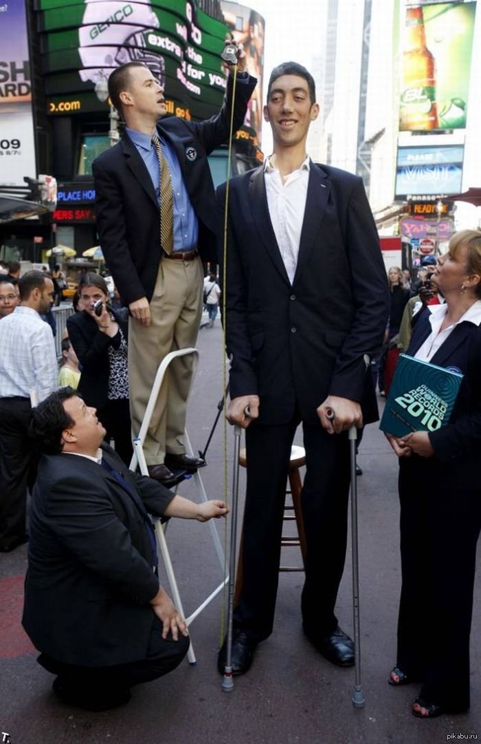 Название высоких людей. Самый высокий человек в мире рост. Рост Султана Косена.