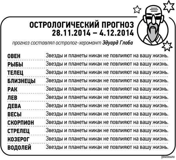 Гороскоп водолей на завтра глоба