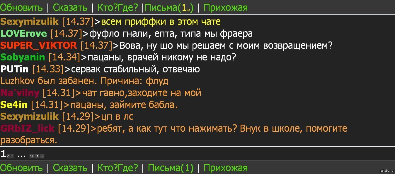 Обновить говорящего. Всем приффки в этом чате.