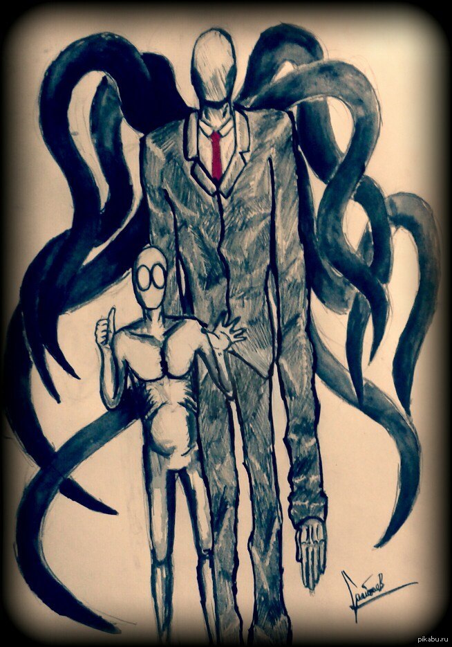 Slender - My, Drawing, Slender