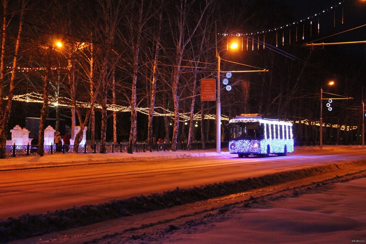 Новогодний троллейбус Стерлитамак