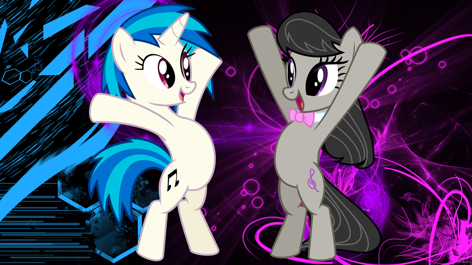 Песня скретча художник. Octavia Melody. Vinyl Scratch. Vinyl Octavia Wallpaper. The Living Tombstone обои.