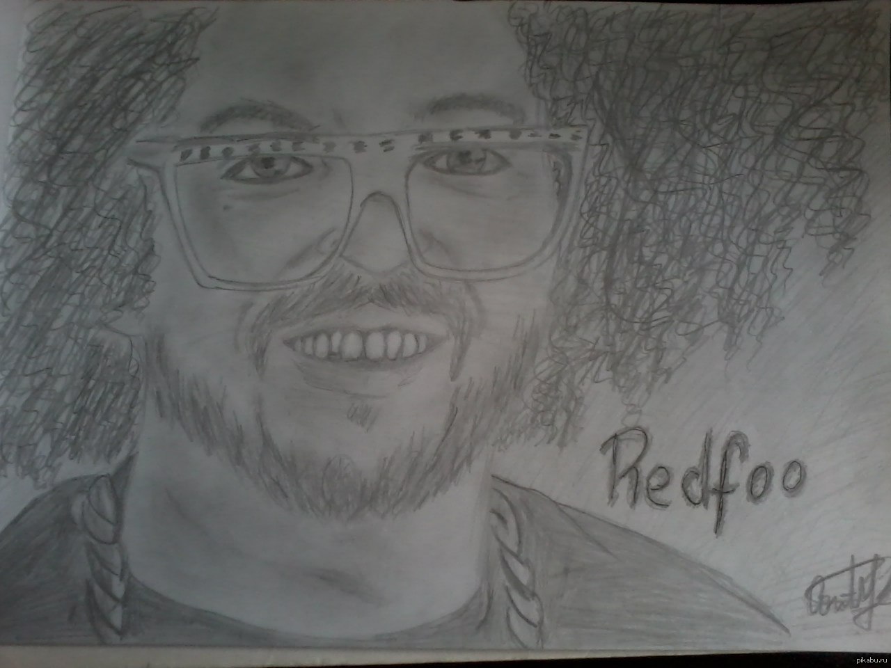 Redfoo (Lmfao) - Моё, Арт, Рисунок