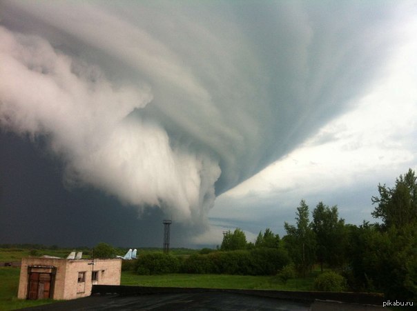 The power of the weather. - Storm, Hurricane, The clouds, Monster, Supercell, Thunderstorm, Weather, news