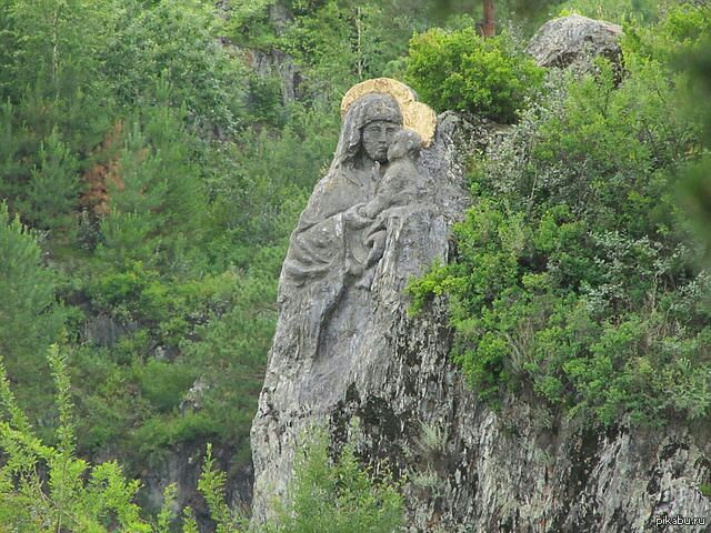 Остров Патмос горный Алтай образ Богородицы