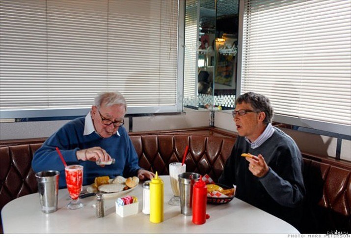 Warren Buffett and Bill Gates have lunch - Bill Gates, Warren Buffett, Warren Buffett