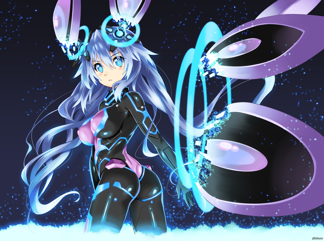 Anime_art 135 - NSFW, Аниме, Hyperdimension Neptunia, Shin jigen game neptune VII, Neptune, Next Purple