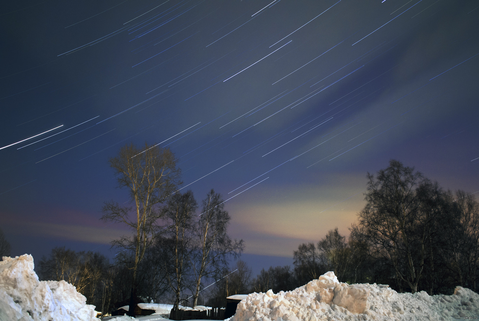 First night of spring - My, Sovetskaya Gavan, Night, The photo, Stars