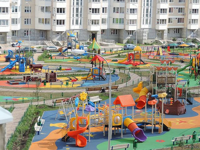 Вот такие должны быть детские площадки! | Пикабу
