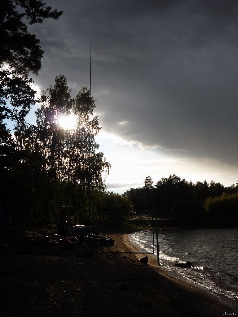 Darkness almost covered my city - My, The photo, Dark, The clouds, Reply to post