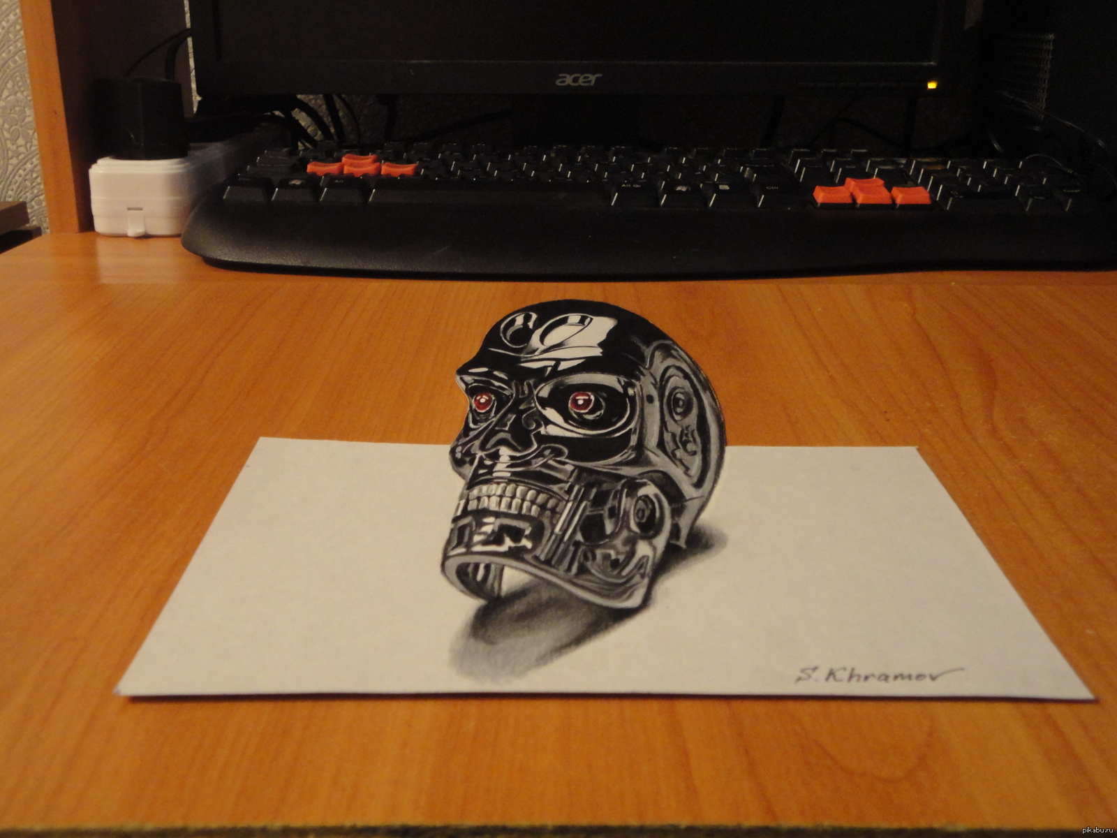 Очередной 3D рисунок | Пикабу