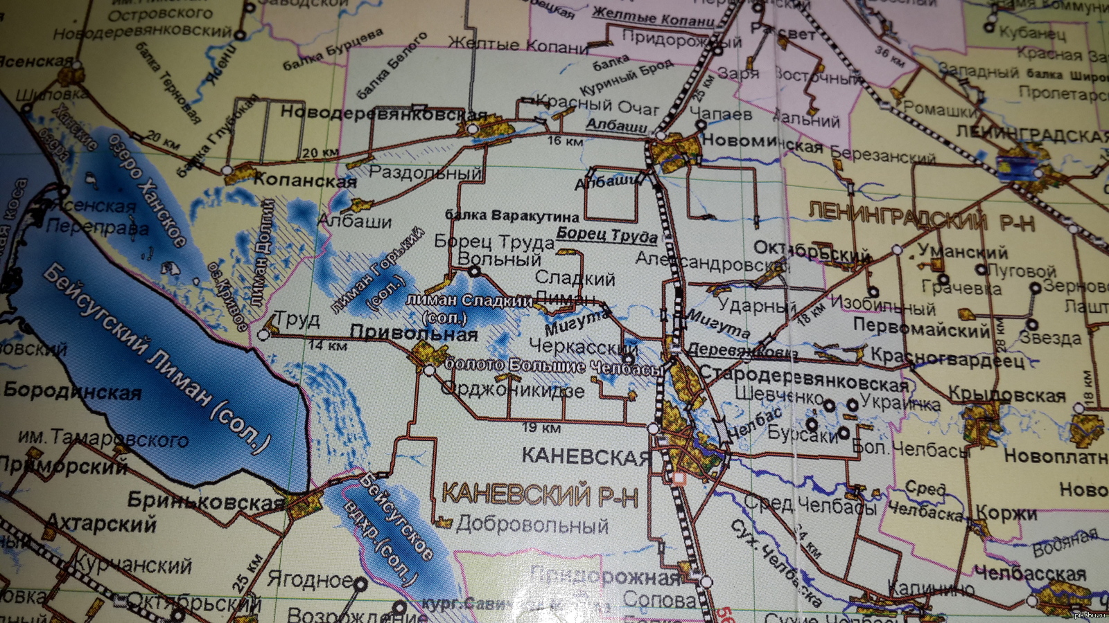 Карта станицы каневская краснодарский