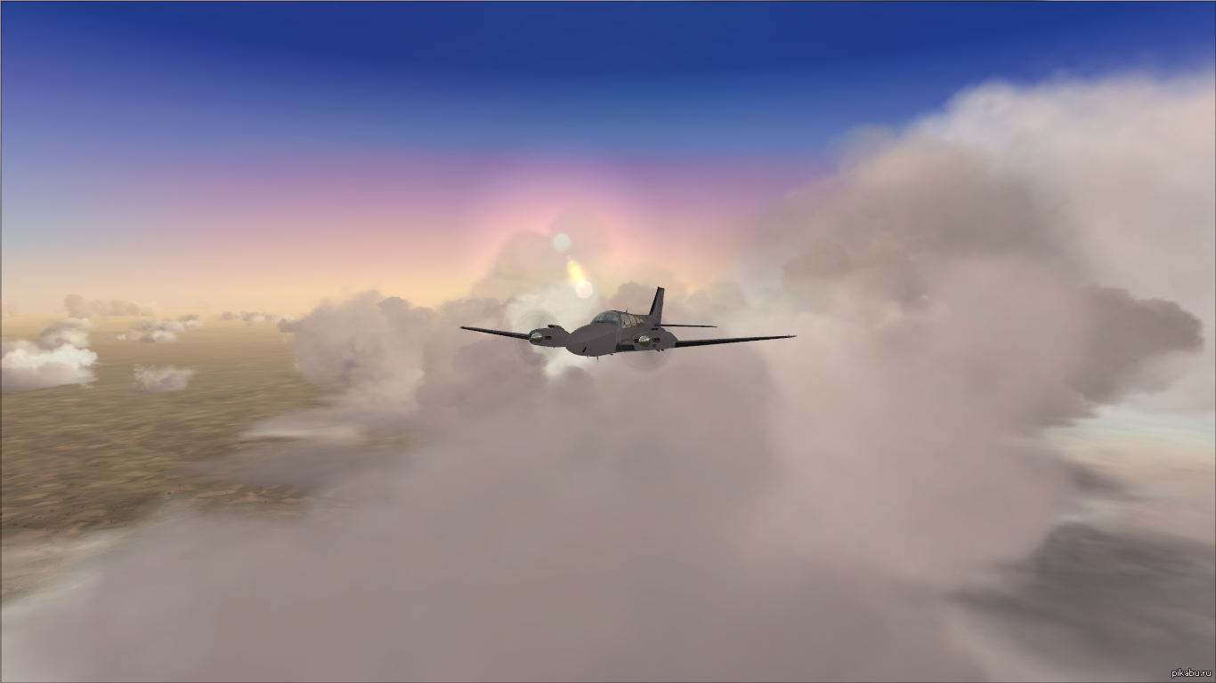 In the sky over the Czech Republic - My, Microsoft flight Simulator X, Aviation, Simulator