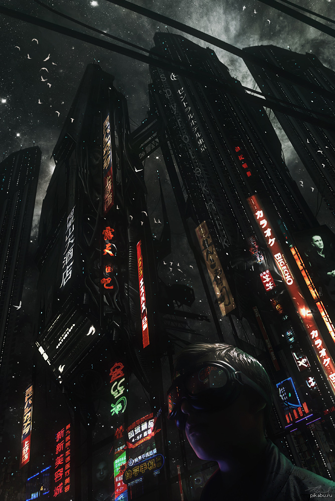 Cyberpunk время. Колумбариум киберпанк. Черный киберпанк. Киберпанк арты город. Киберпанк картины.