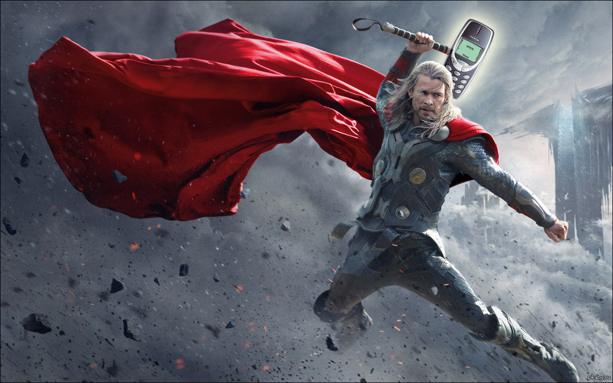 Thor's Hammer - Hammer, Thor, Nokia 3310, Superheroes