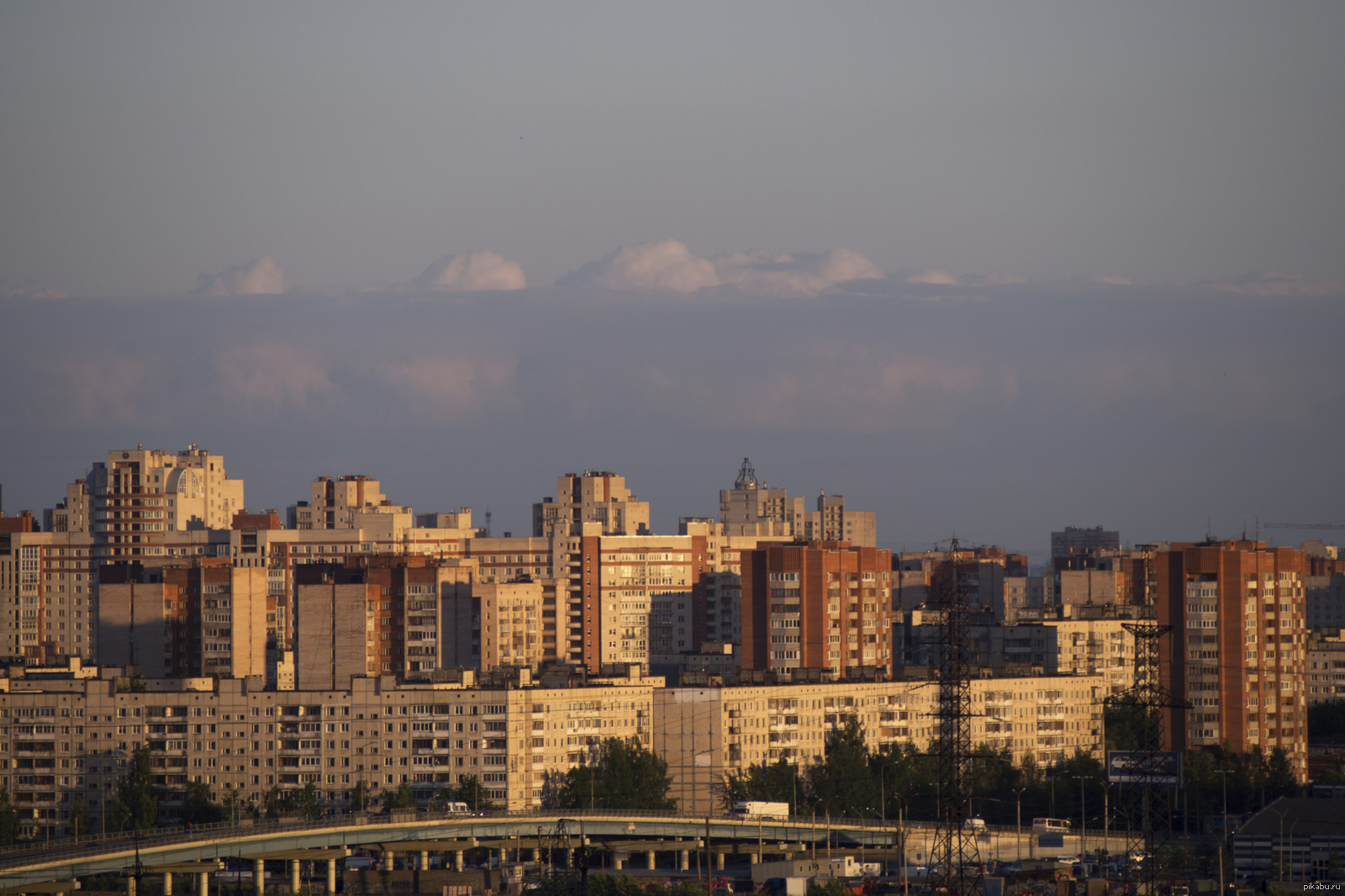 Just sunset and clouds - My, Saint Petersburg, Sunset, Clouds, The photo