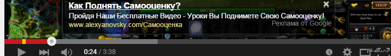 YouTube как бы намекает - На просторах ютуба, YouTube, Самооценка, Реклама, Google