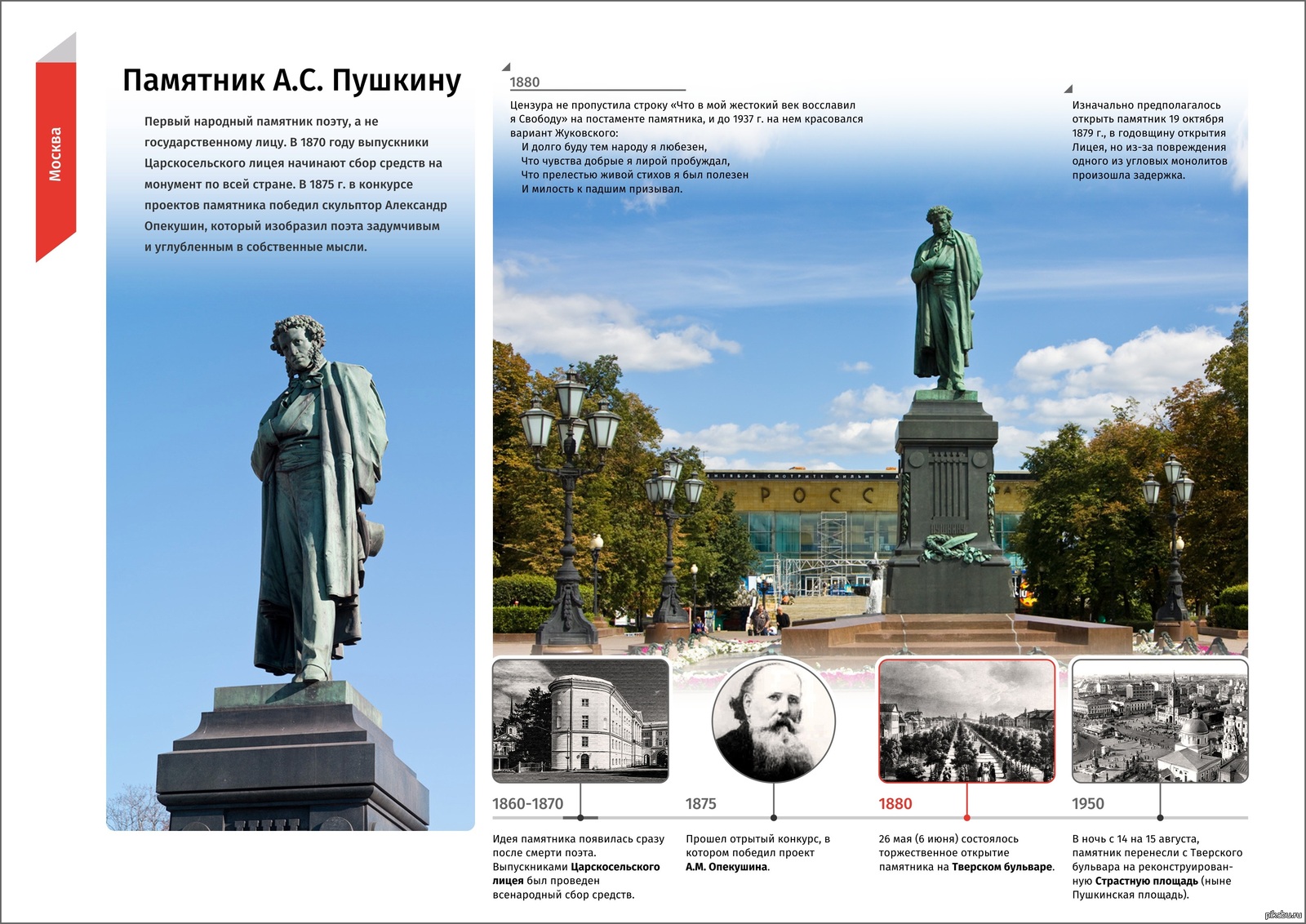 Памятники культуры в Москве памятник Пушкину