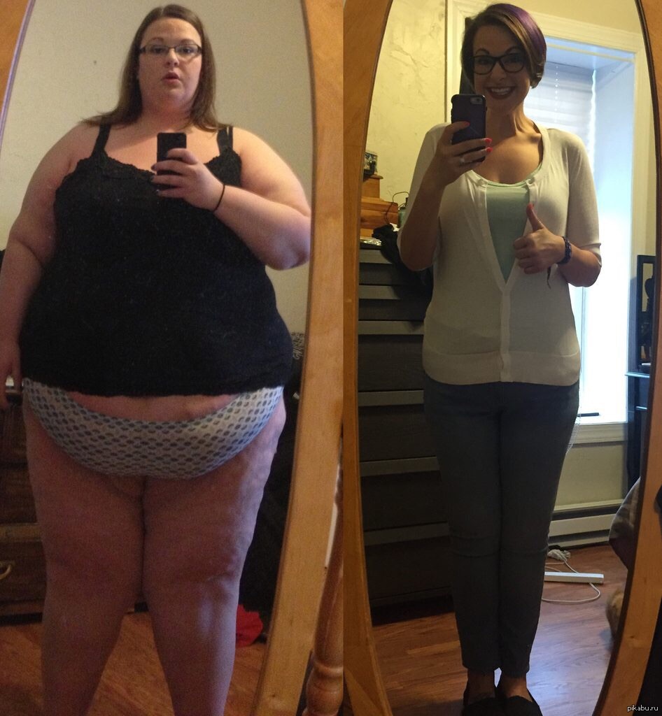 50 недель 50 кг. Девушка похудела.