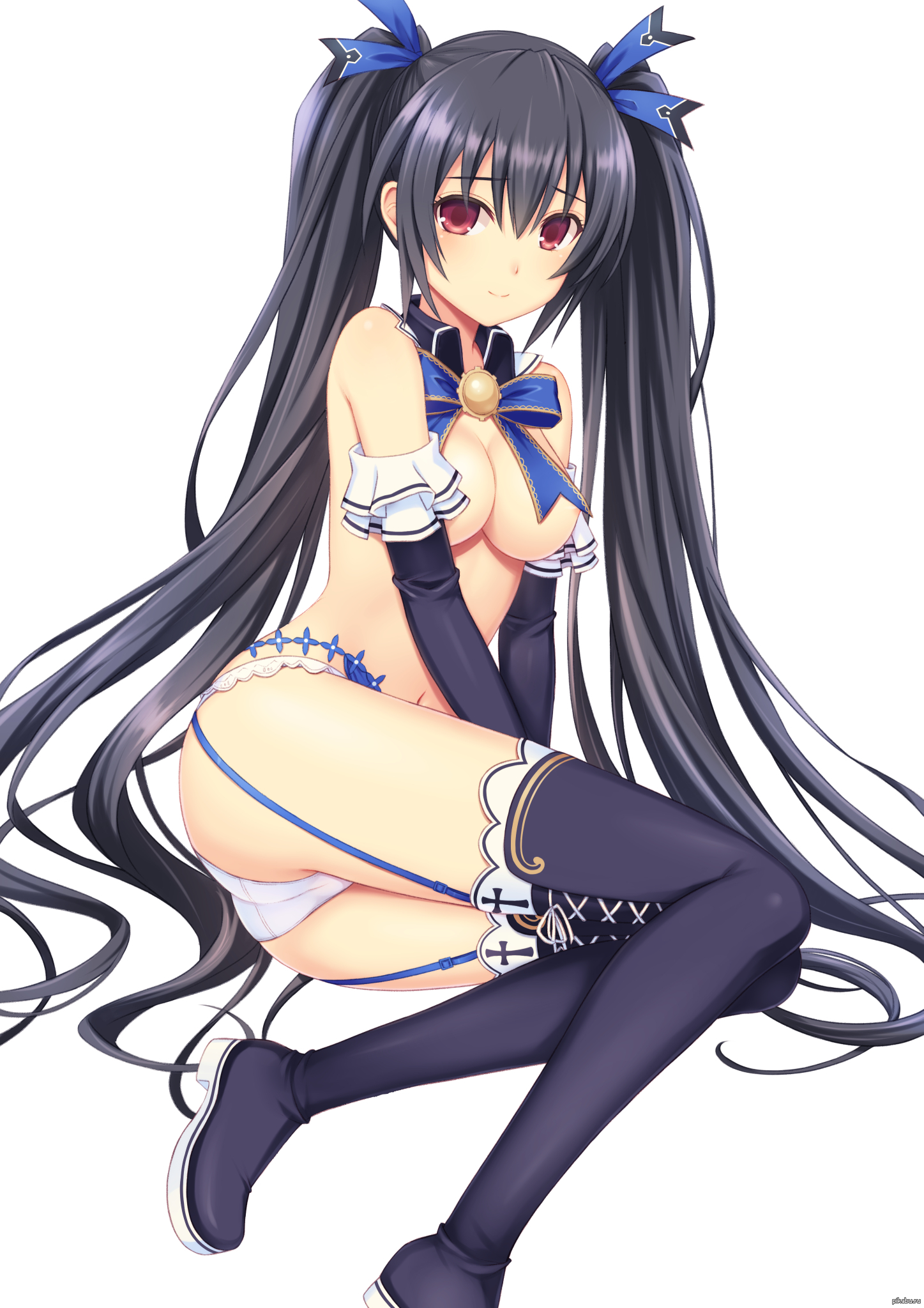 Anime_art 673 - NSFW, Аниме, Hyperdimension Neptunia, Neptune (series), Нуар, Арт, Anime Art