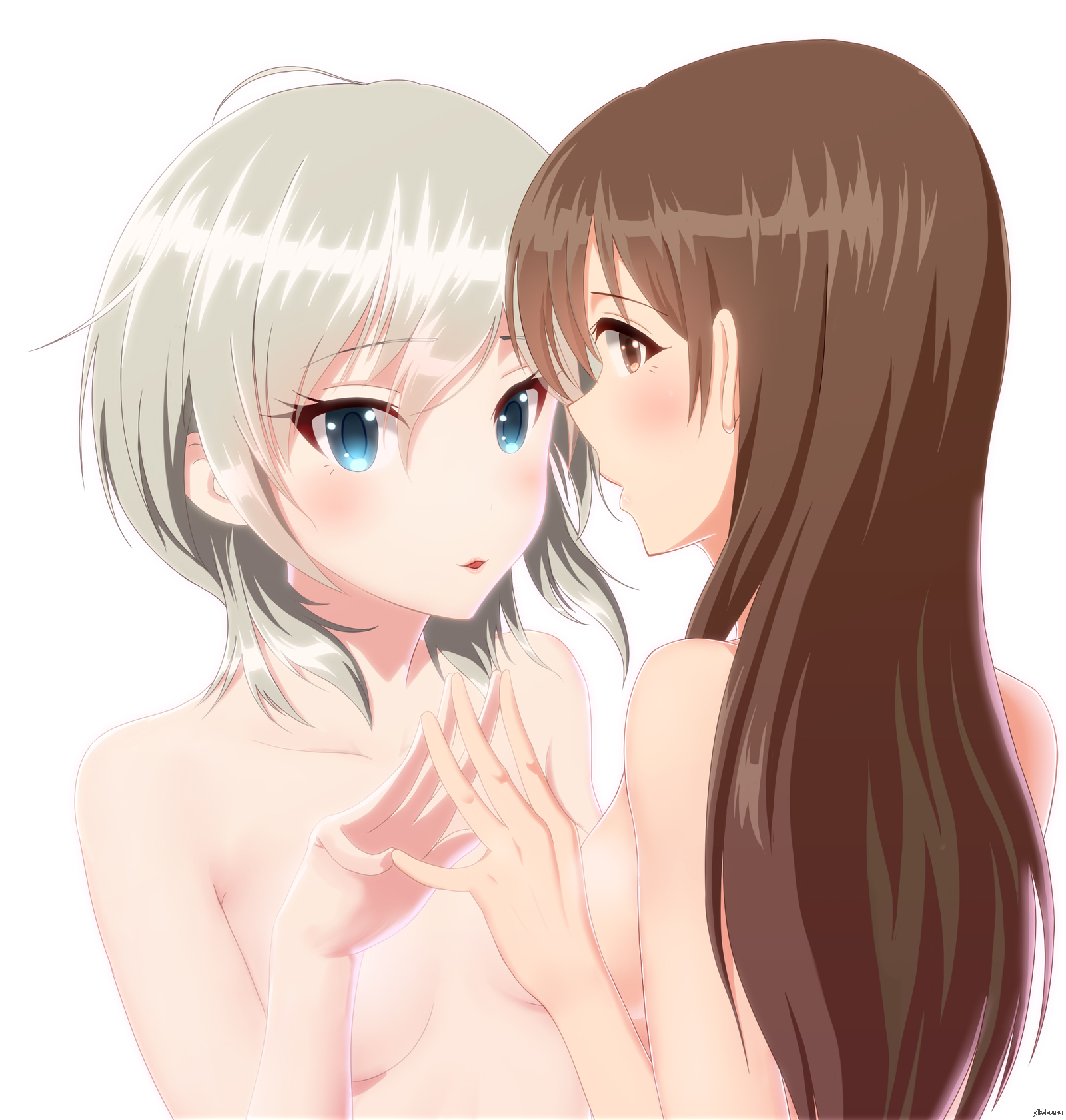 Anastasia & Nitta Minami - NSFW, Anime, Anime art, The idolmaster, , Anastasia (idolmaster), Nitta minami, Yuri