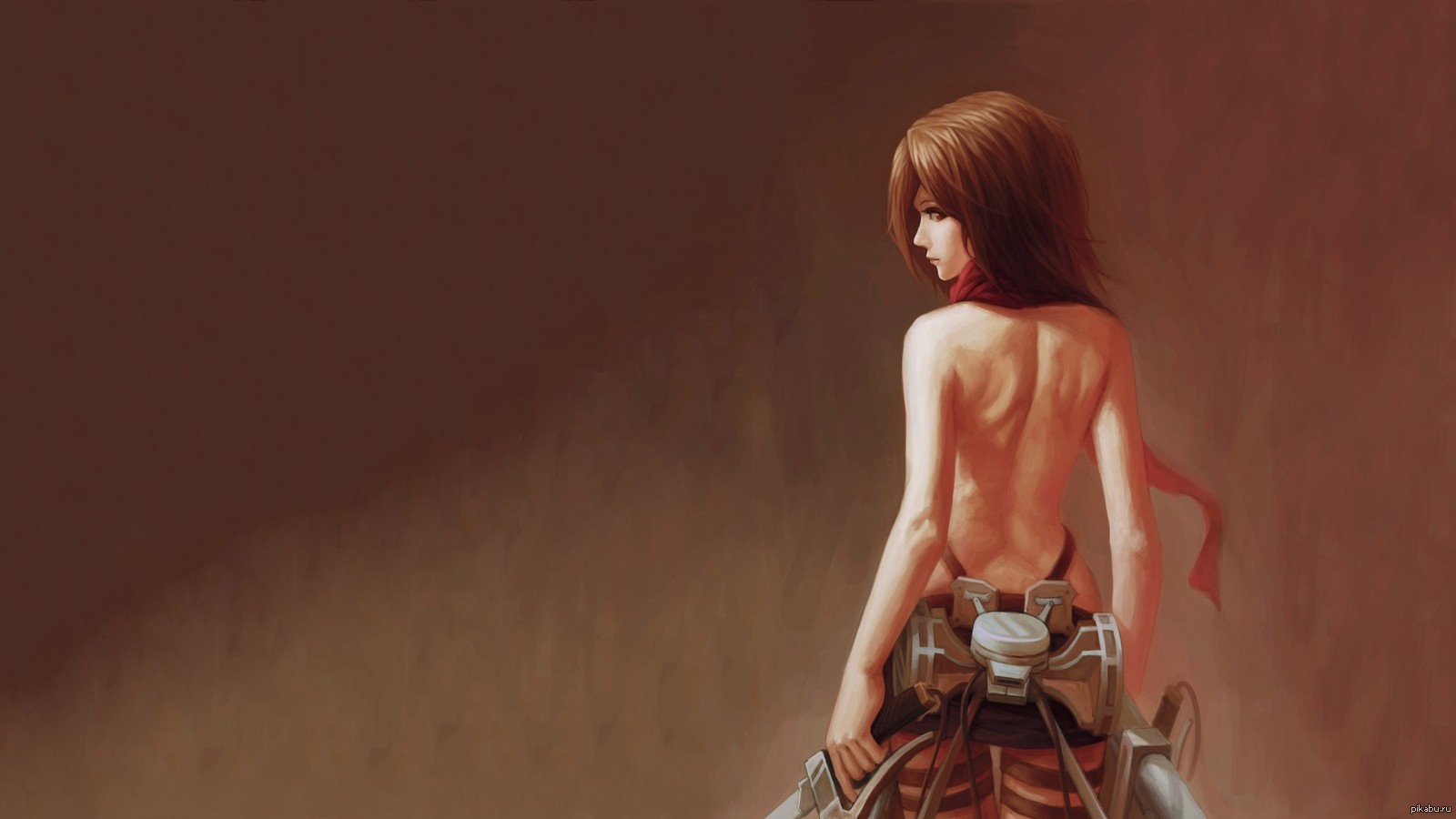 Mikasa Ackerman - NSFW, Anime, Art, , Attack of the Titans, Mikasa Ackerman