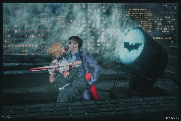 Джокер и Харли :3 - Моё, Cosplay joker, Харли Квинн, Джокер, Косплей, Photoshop, Фотошоп мастер