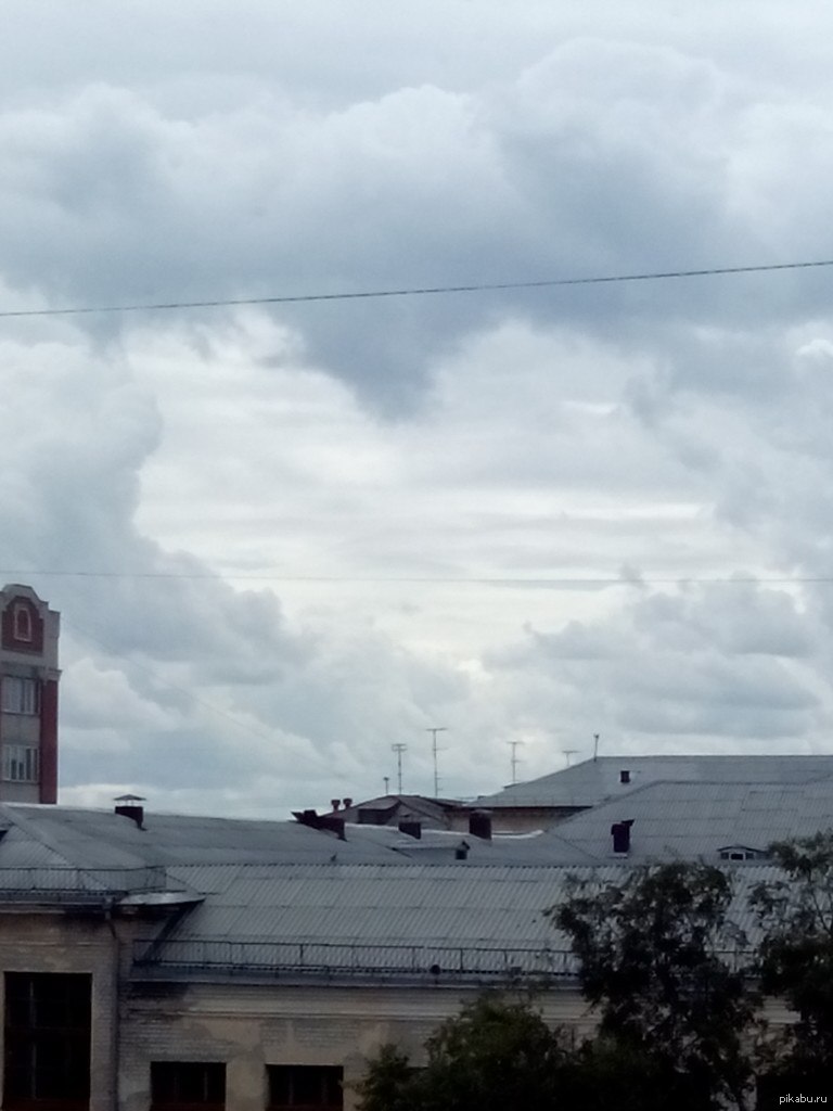 Облака в форме сердца | Пикабу