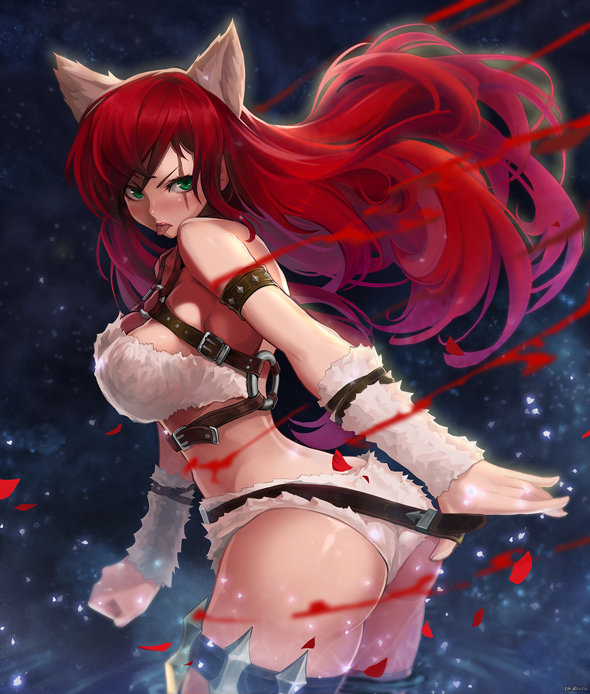 Kitty Cat Katarina - NSFW, Art, League of legends, LOL, Katarina, Girls, Goomrrat