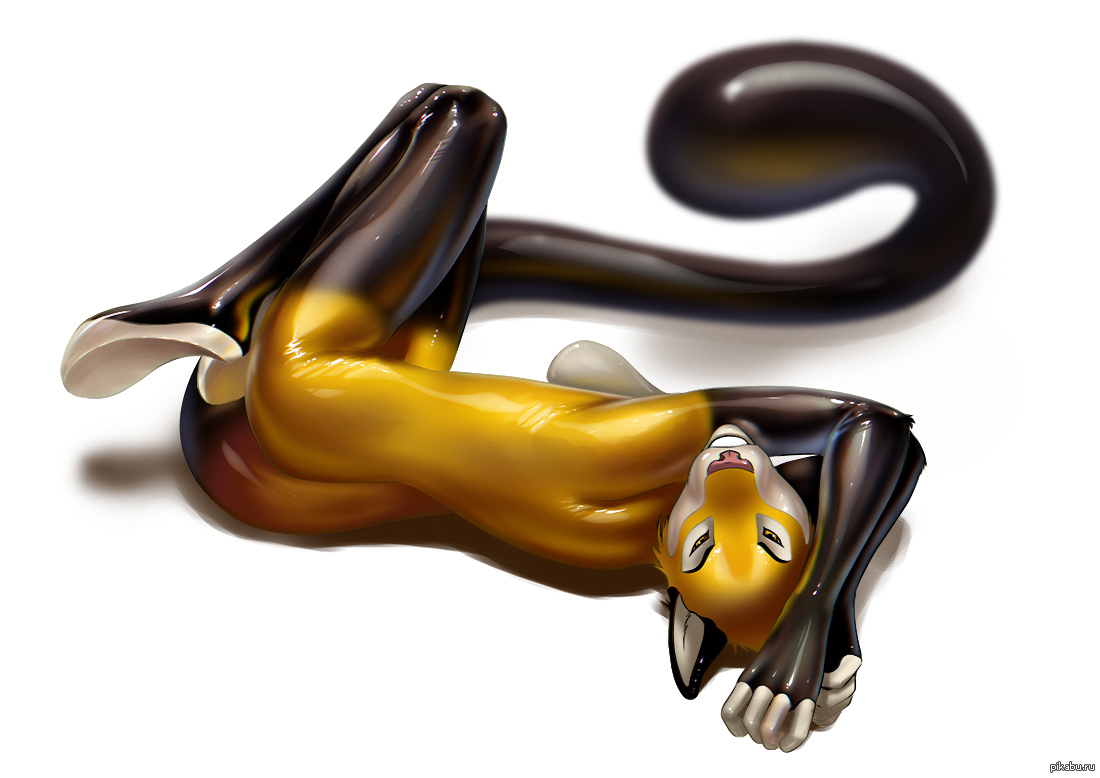 Furry cat - NSFW, My, Latex, Rubber, cat, Furry, Girl