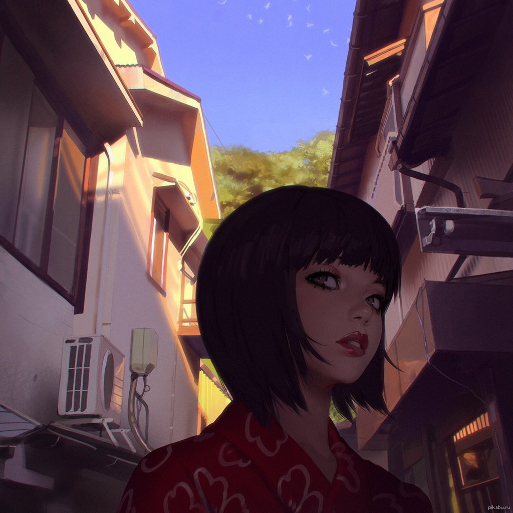 Alley - Ilya Kuvshinov, Painting