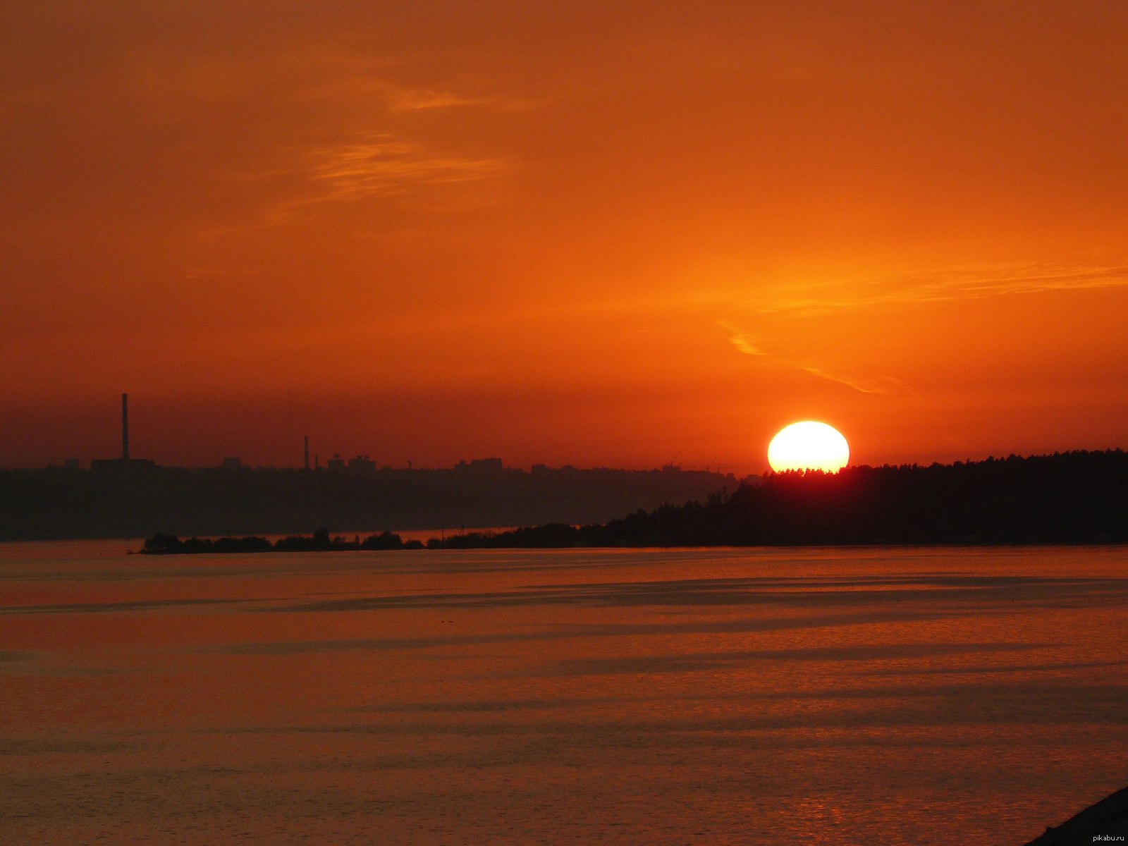 Sunset on the Volga - My, Sunset, Volga, Cheboksary, Volga river