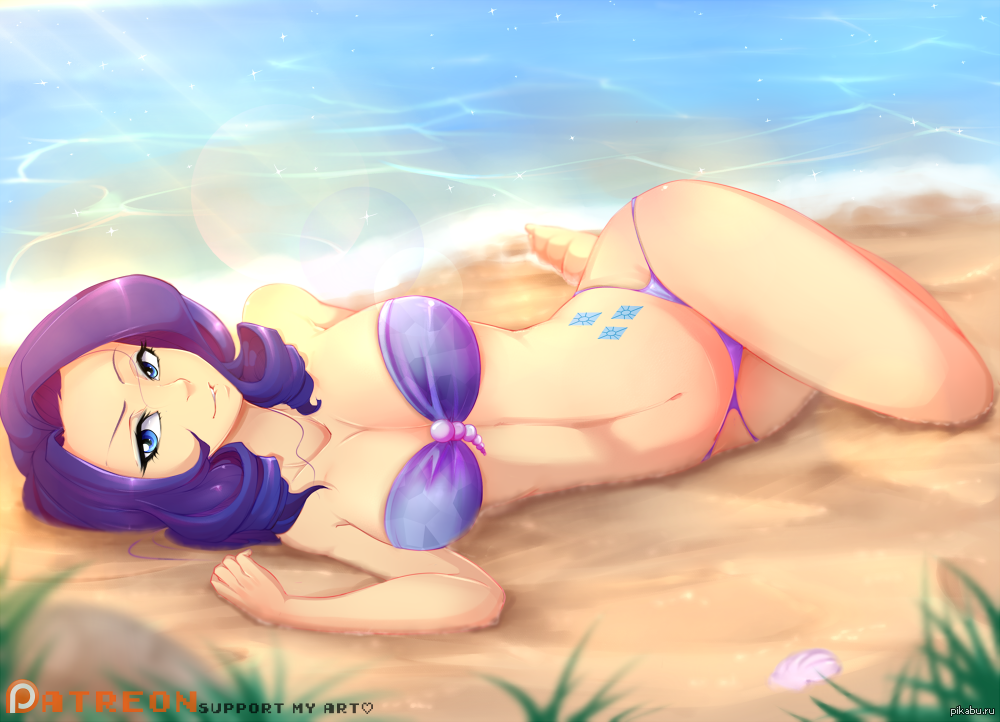 Rarity - NSFW, My little pony, Rarity, MLP Edge, Humanization, Art