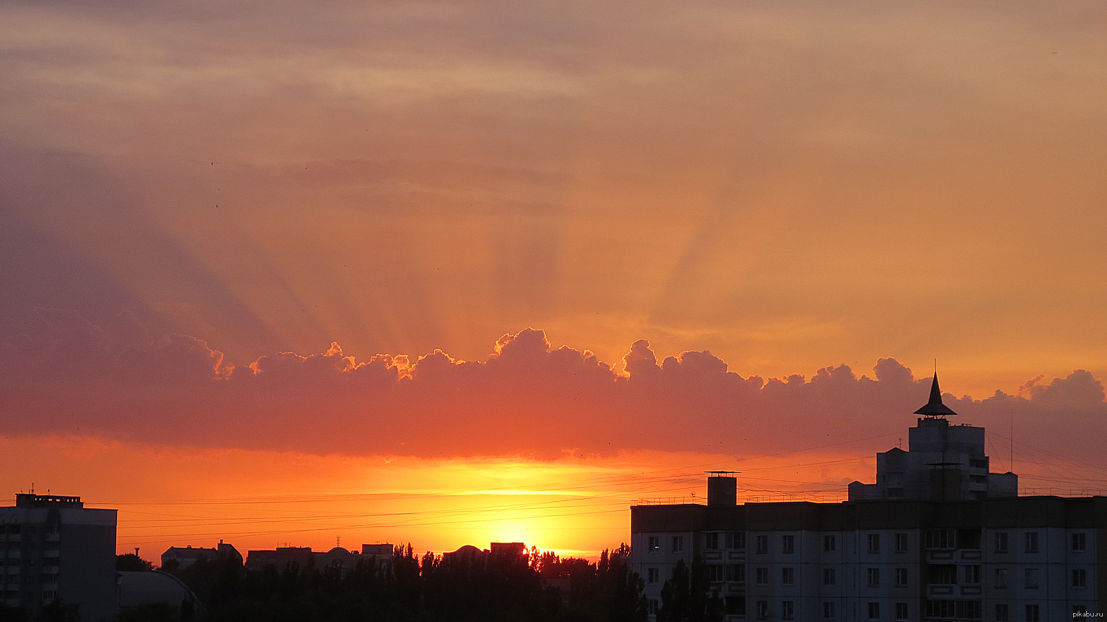 Восход солнца в екатеринбурге