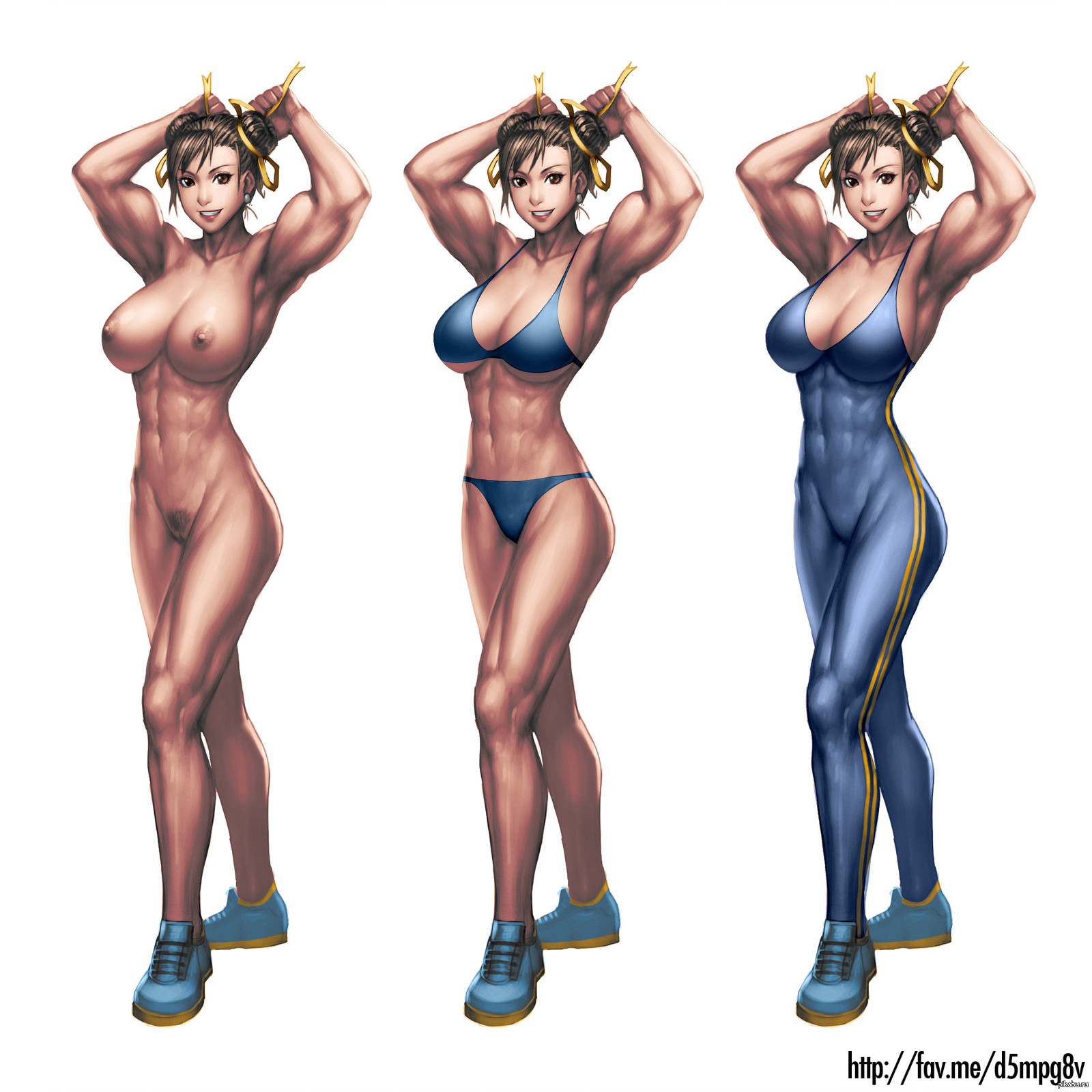 Chun-Li - NSFW, Neoartcore, Chun-Li, Street fighter, Strong girl, Anime art, Girls, Anime