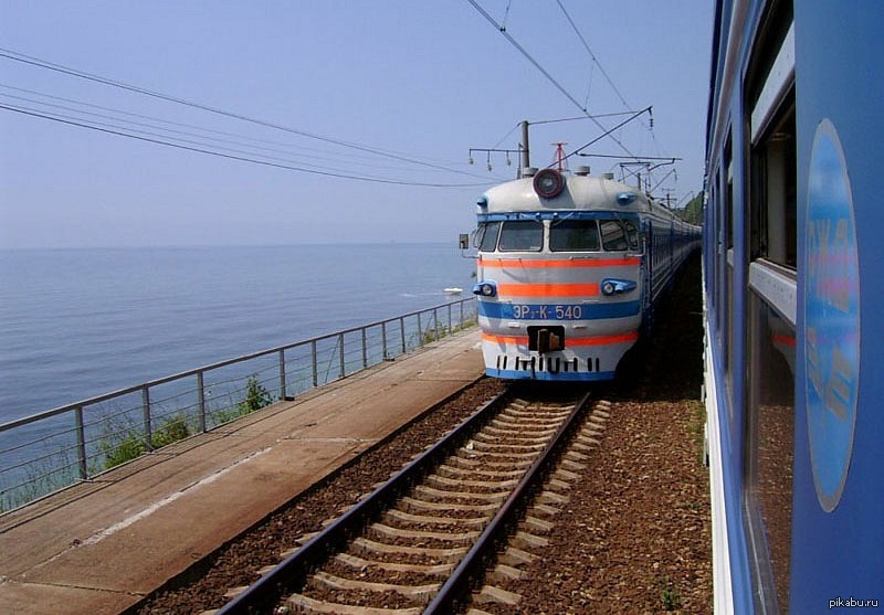 Train Sochi-Tuapse - Sea, A train, Black Sea, View from the window