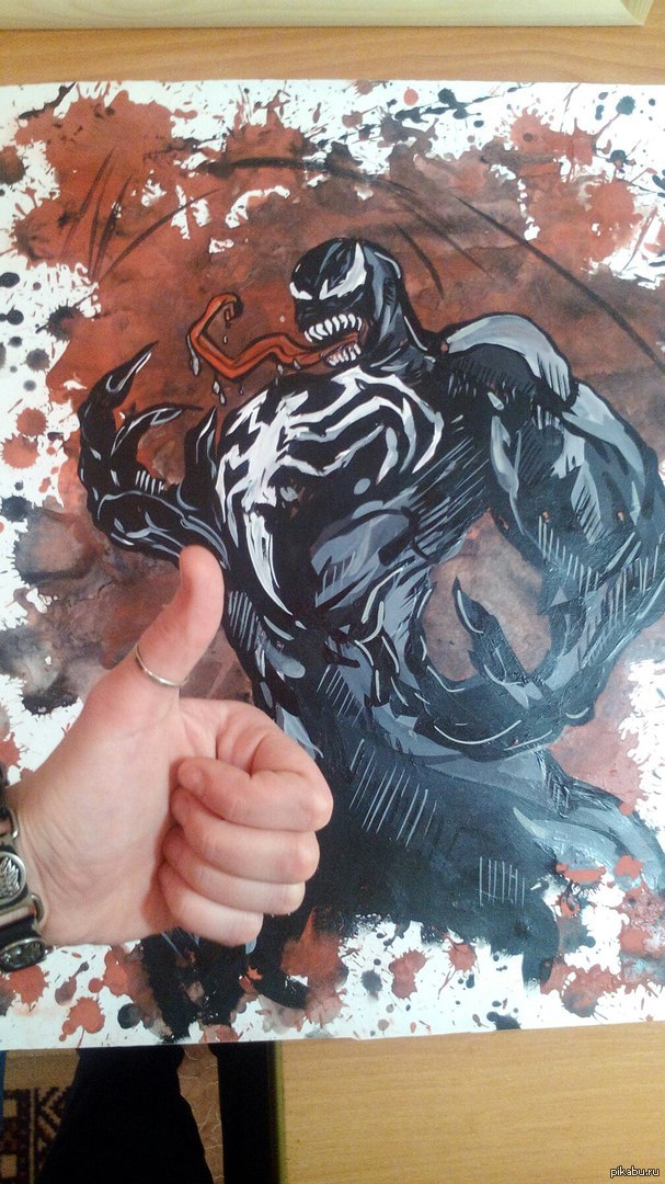 Thanks a lot and sorry for the delay - My, Venom, Spiderman, Marvel, Gratitude