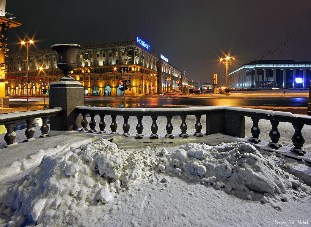Минск город зимой