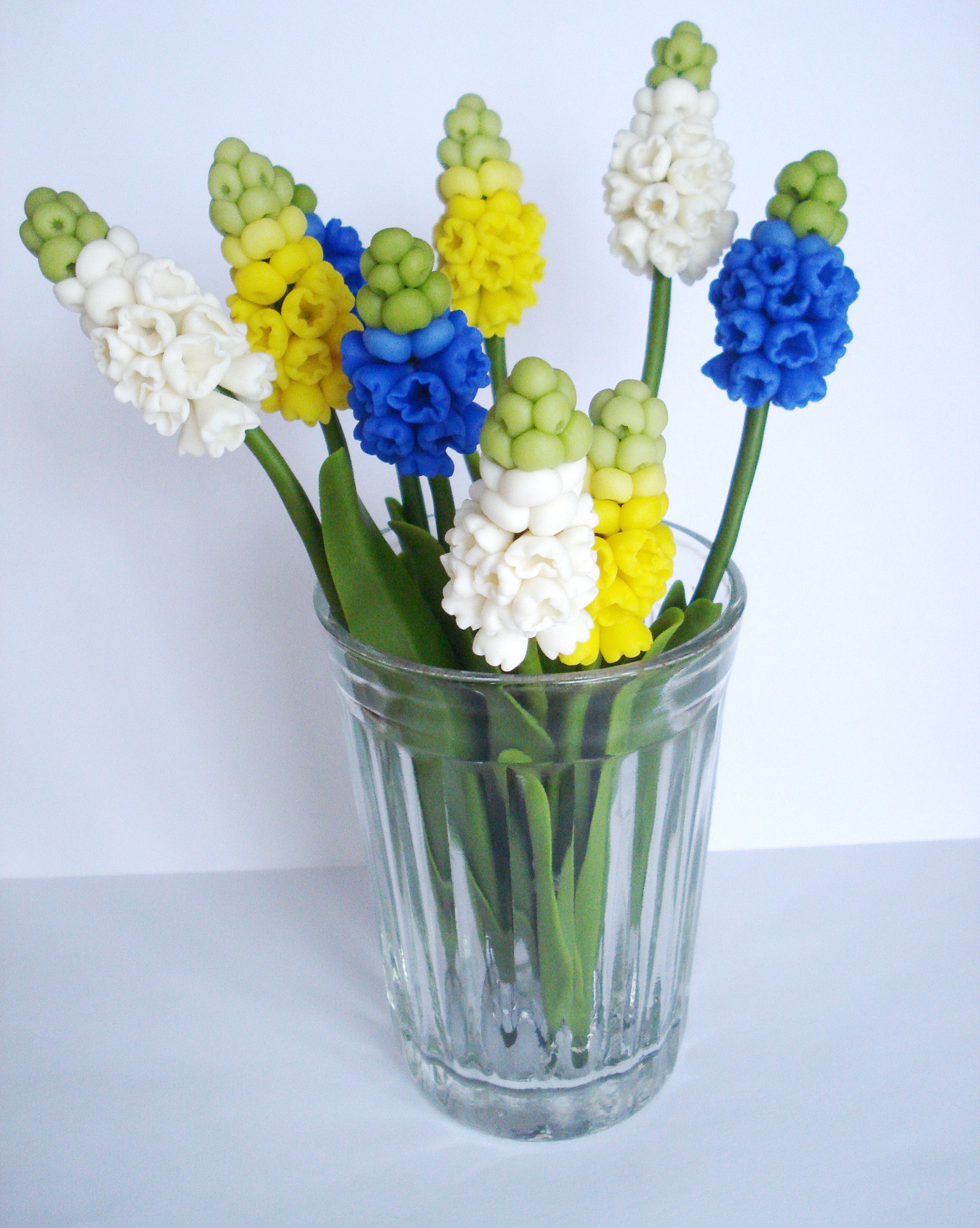 Muscari from polymer clay - My, Muscari, March 8, Primroses, Polymer floristry, Ceramic floristry, Flowers, Longpost