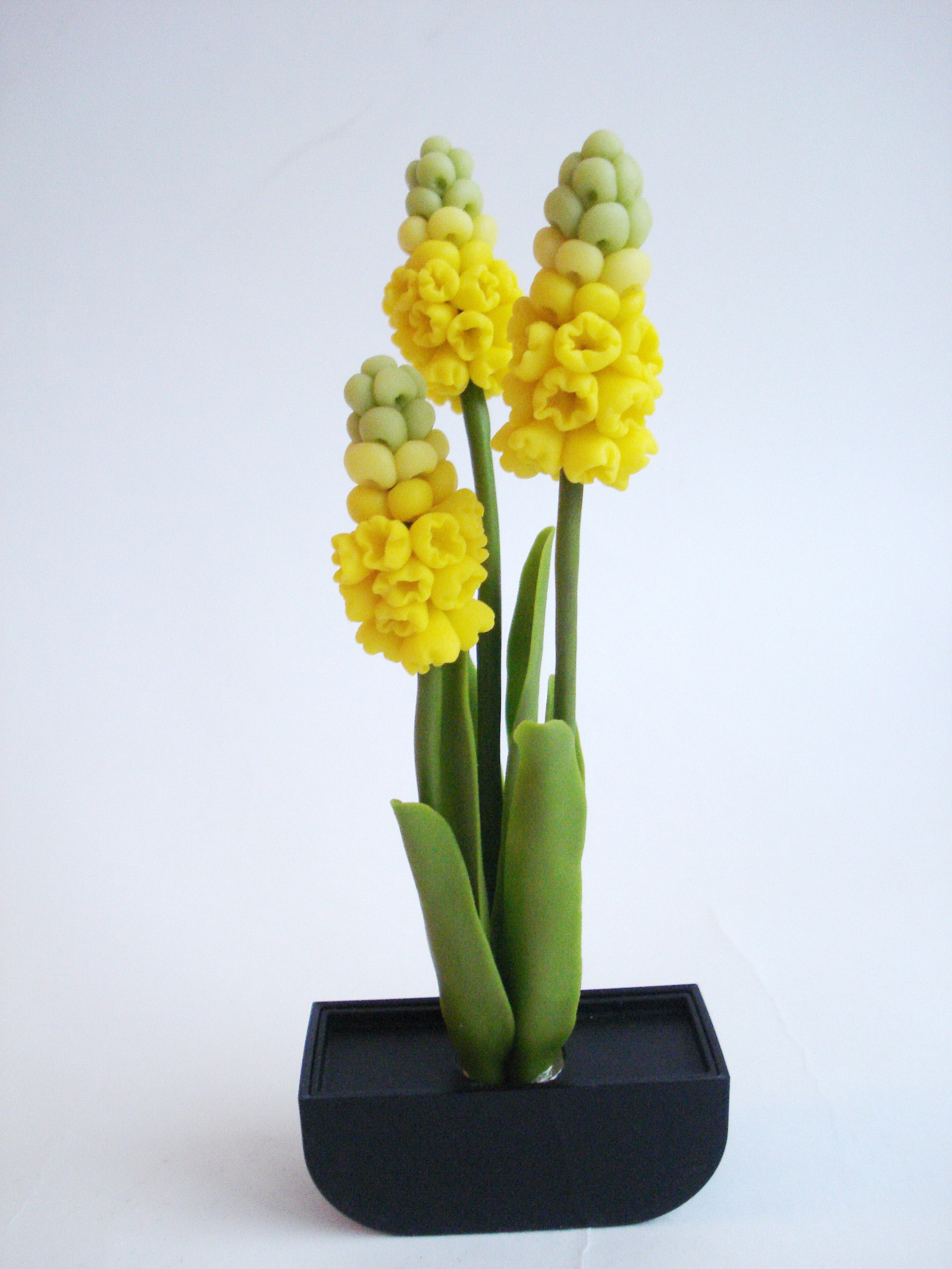 Muscari from polymer clay - My, Muscari, March 8, Primroses, Polymer floristry, Ceramic floristry, Flowers, Longpost