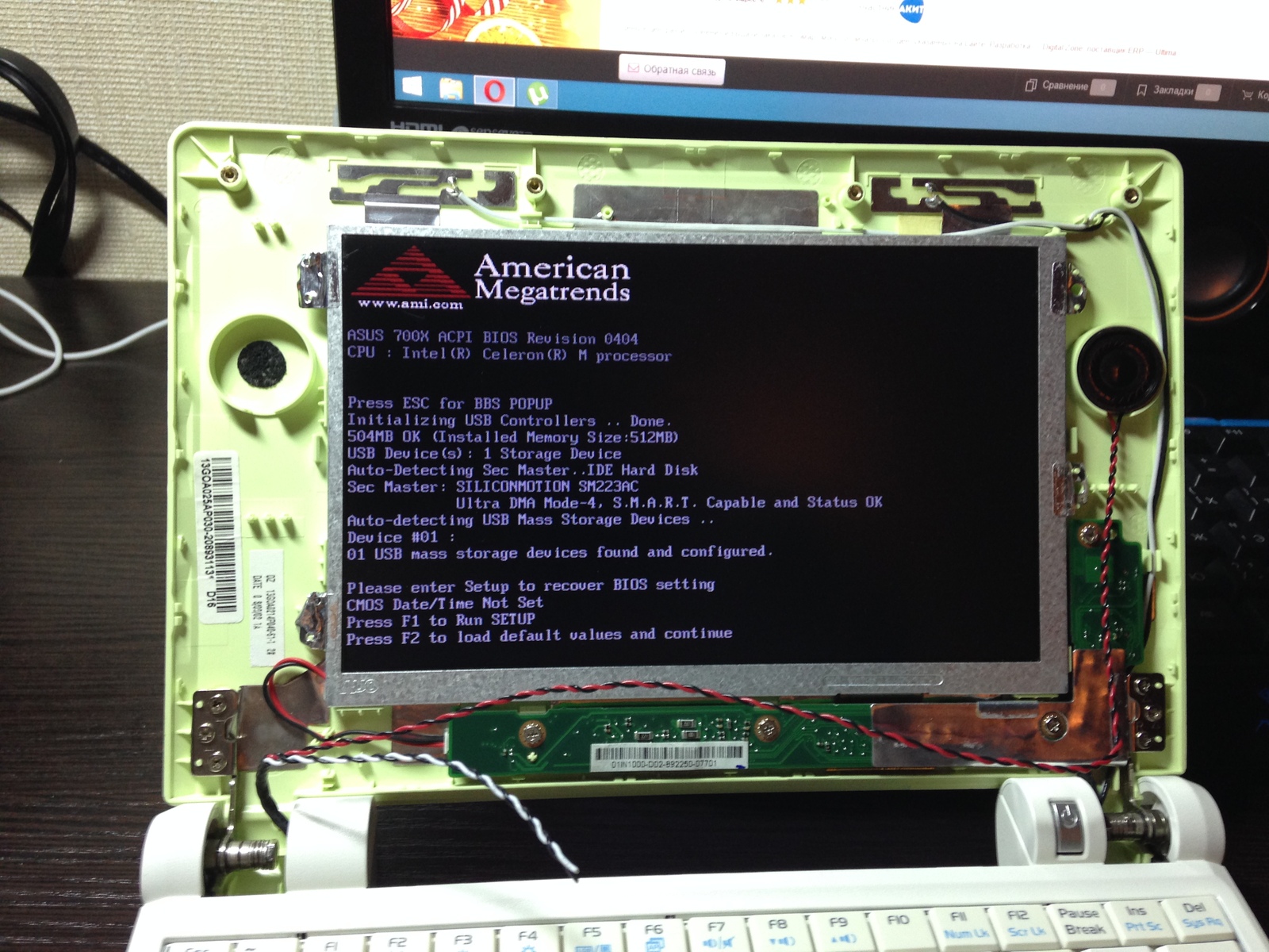 Asus EEE-PC 2G Surf brings the legendary netbook to life - My, Netbook, Iron, Asus, Netbook repair, Longpost