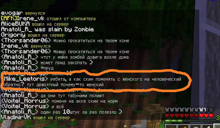 И звание Сексист года присуждается... - Моё, Minecraft, Сексизм